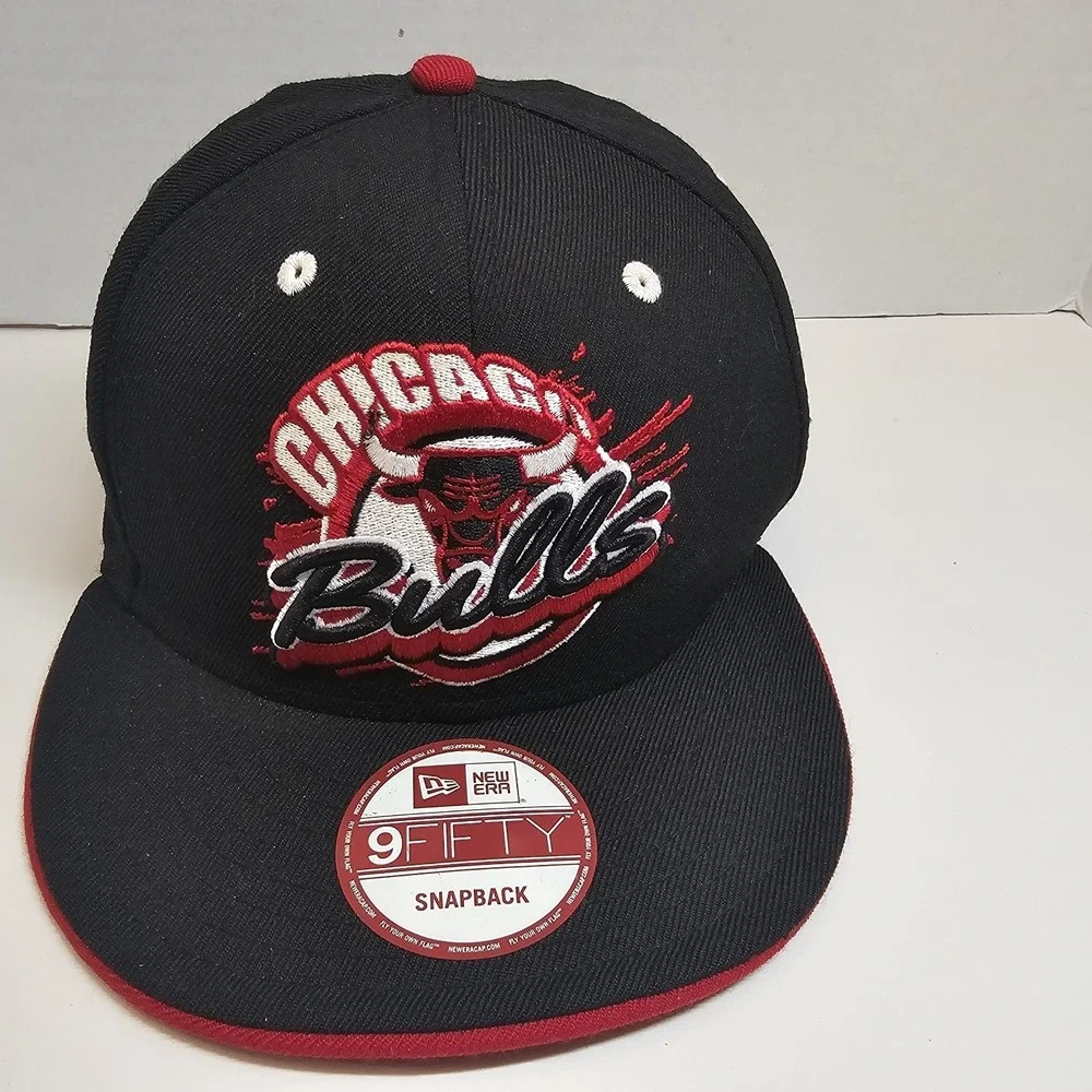 New Era Chicago Bulls Snapback Cap 9Fifty NBA Basketball Hat‎ Adjustable
